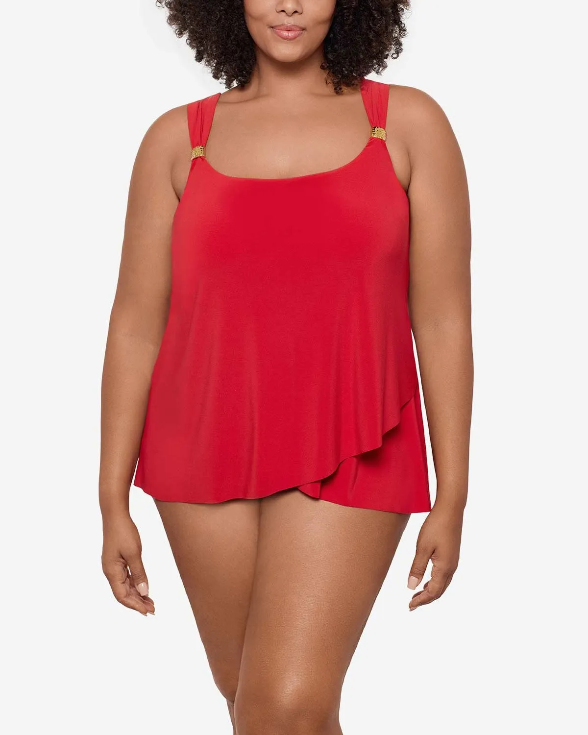 2025 Miraclesuit Women's Plus Solids Dazzle Tankini Top - 6518826W