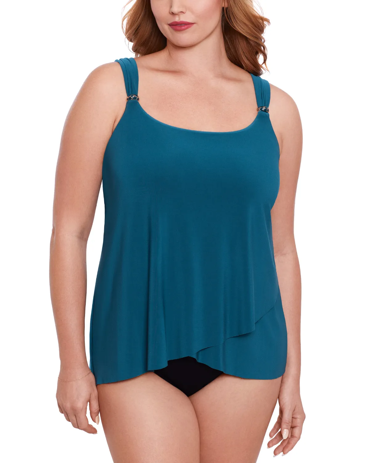 2025 Miraclesuit Women's Plus Solids Dazzle Tankini Top - 6518826W