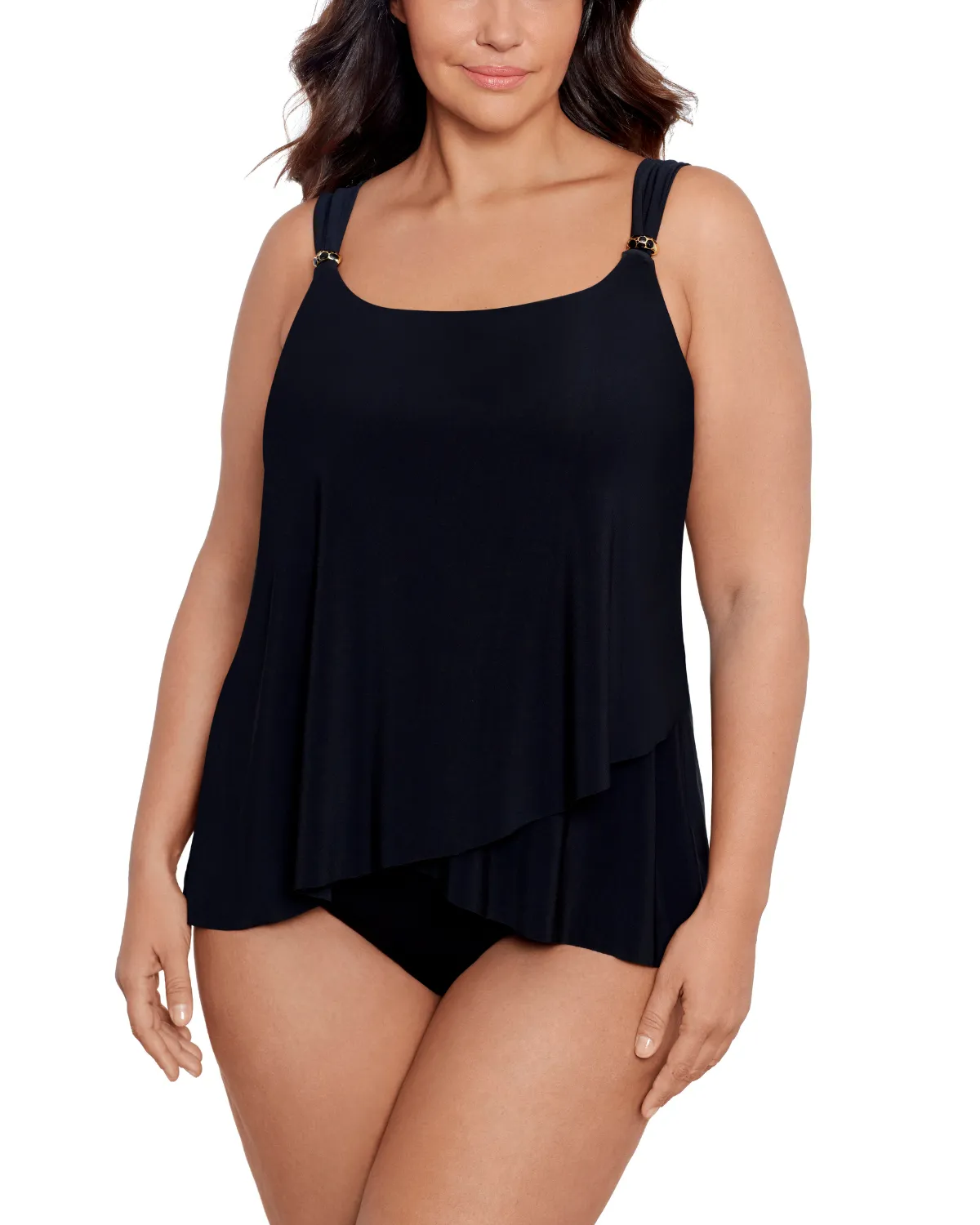 2025 Miraclesuit Women's Plus Solids Dazzle Tankini Top - 6518826W