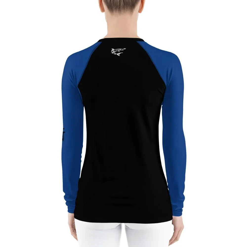 Blue SS Premium Standard ~ Women's Rash Guard