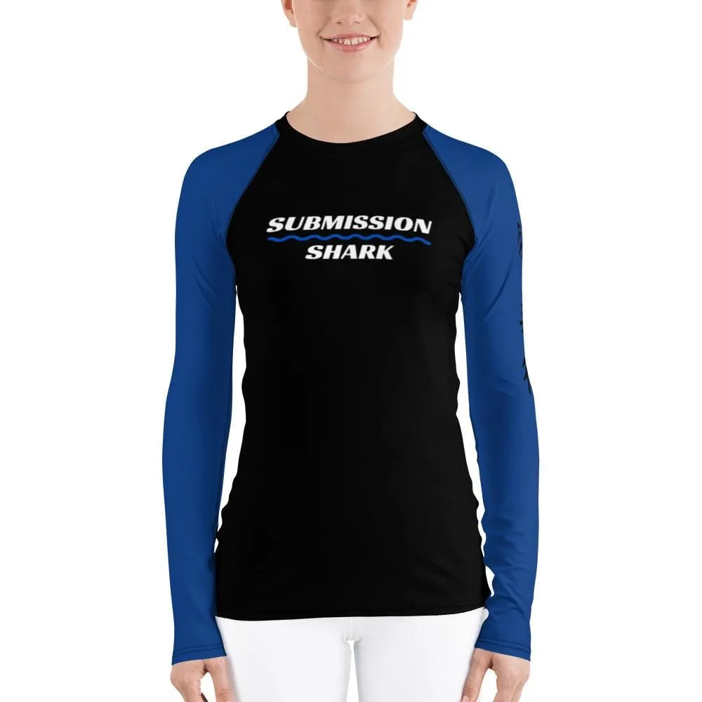 Blue SS Premium Standard ~ Women's Rash Guard