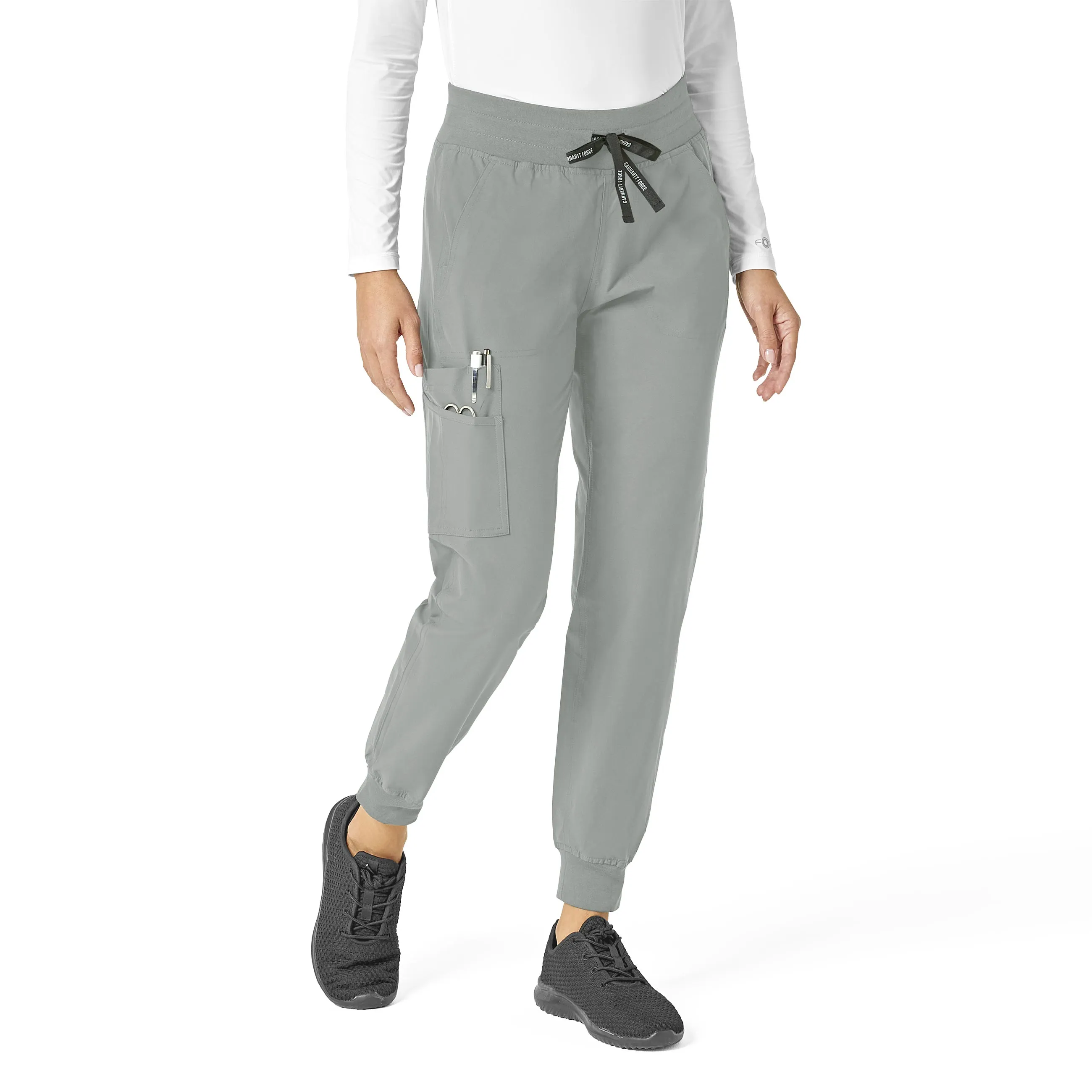 Carhartt Force Essentials Women's Jogger Scrub Pant - Grey