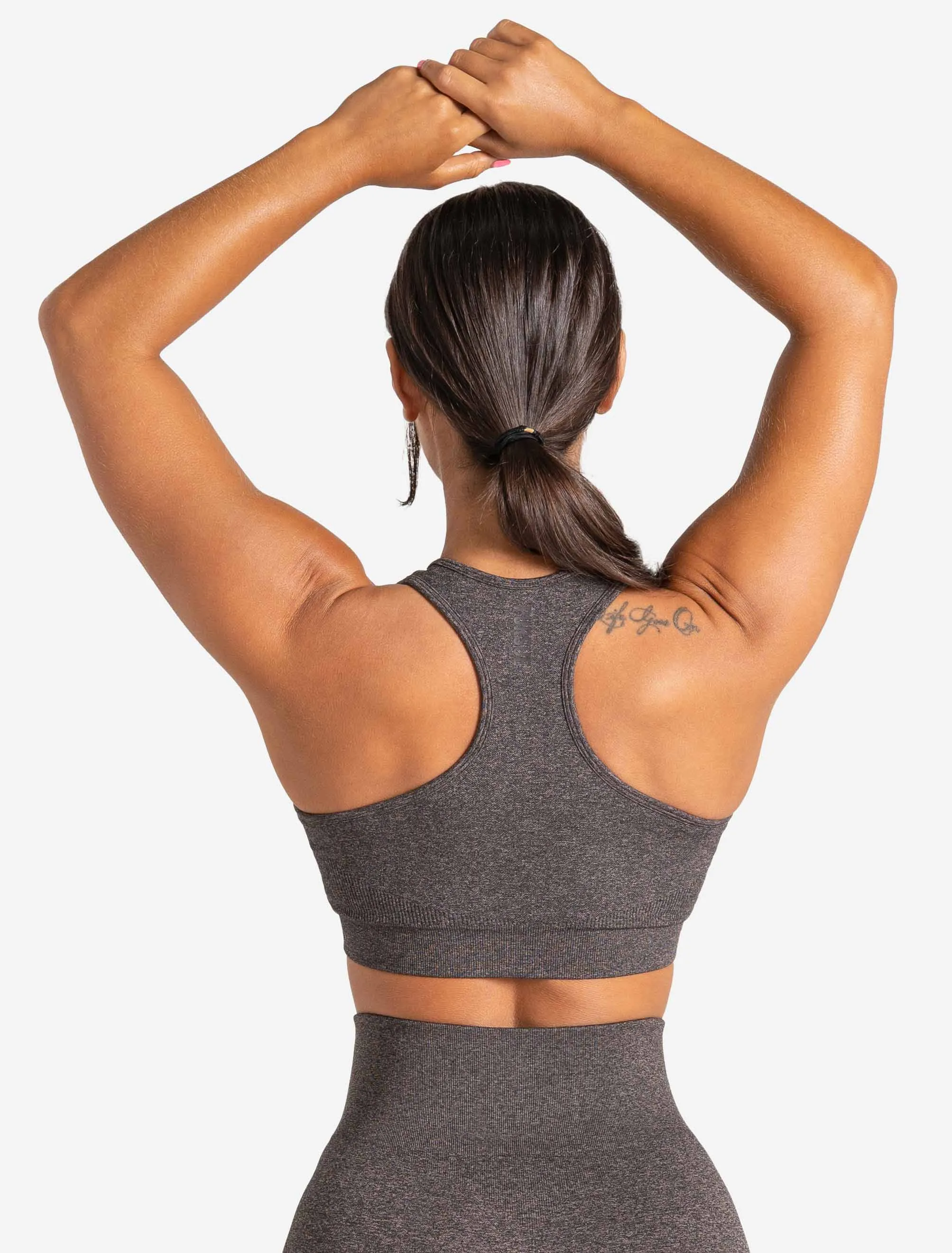 Core Seamless Sports Bra - Brown Marl