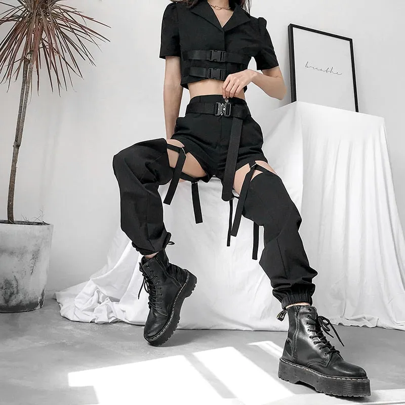 Detachable Buckle Pants