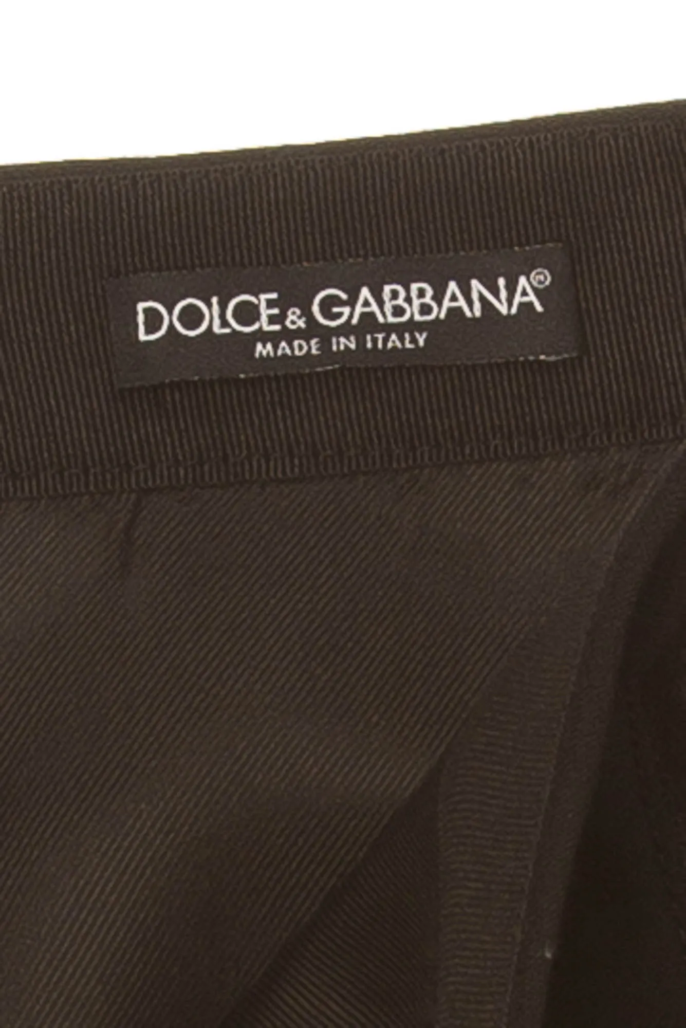 Dolce & Gabbana - Black Lace Up Mini Skirt with Leather Trim - IT 40