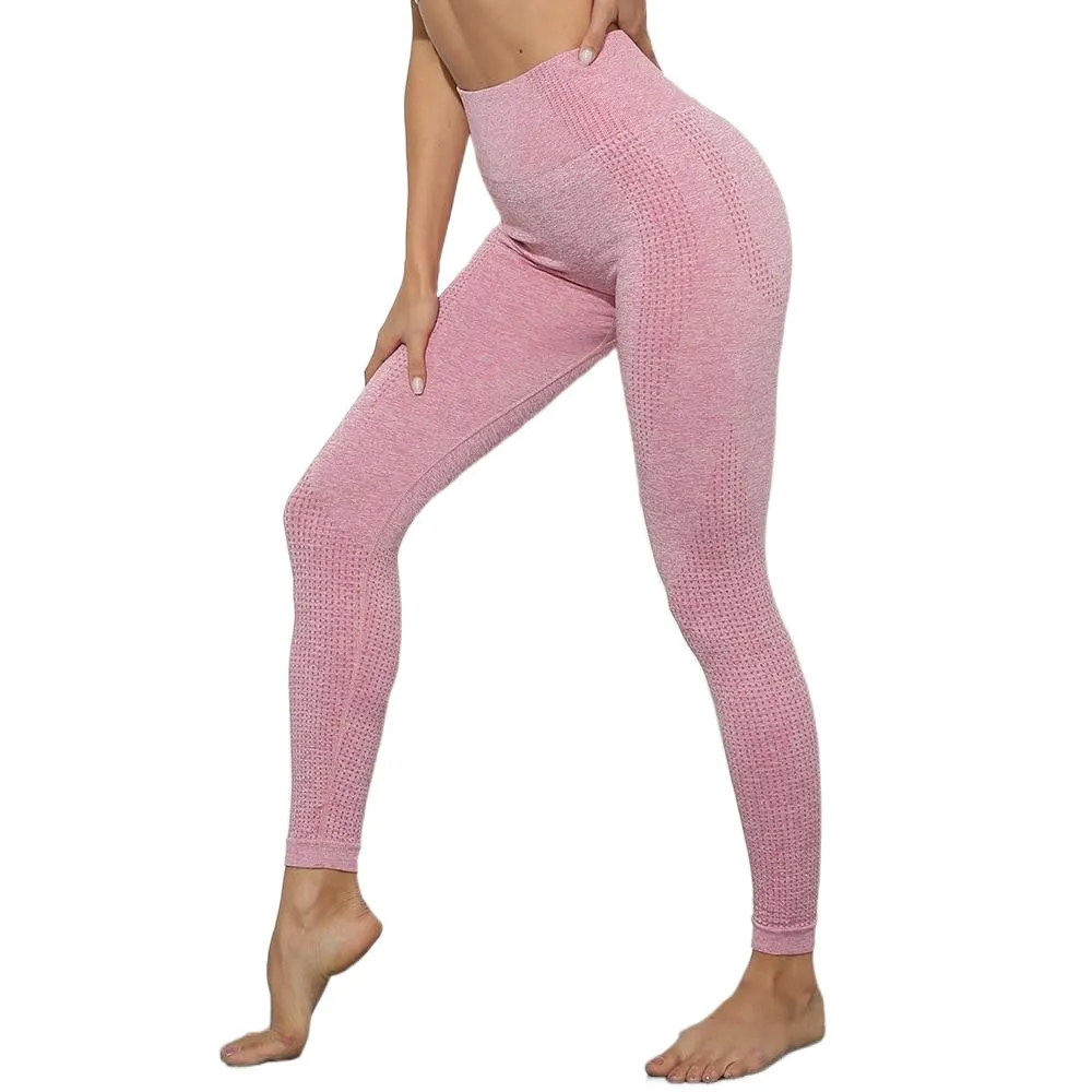 Elastic Comfortable Women's High Waist Seamless Cotton Yoga Pants