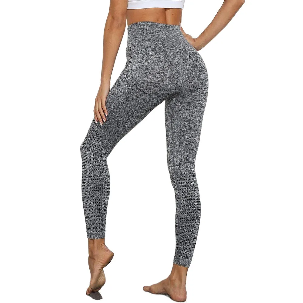 Elastic Comfortable Women's High Waist Seamless Cotton Yoga Pants