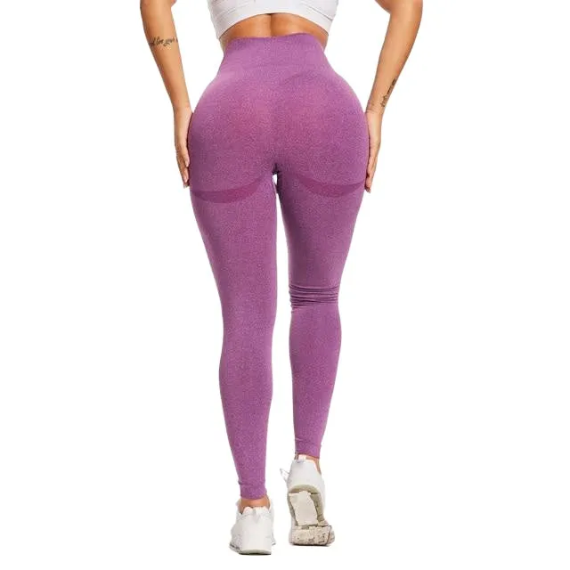 Elastic Comfortable Women's High Waist Seamless Cotton Yoga Pants