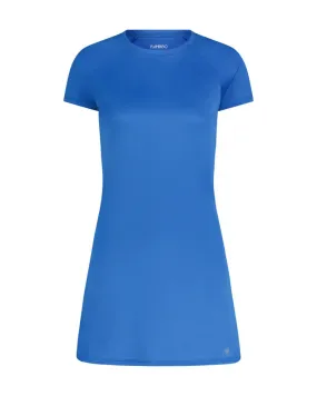 Flamingo Royal Blue Short Sleeve Swim Rashguard Tunic Top