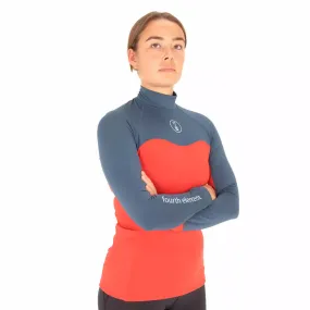 Fourth Element Women's Long Sleeve Hydro-T Rashguard - Lava/Deep Blue