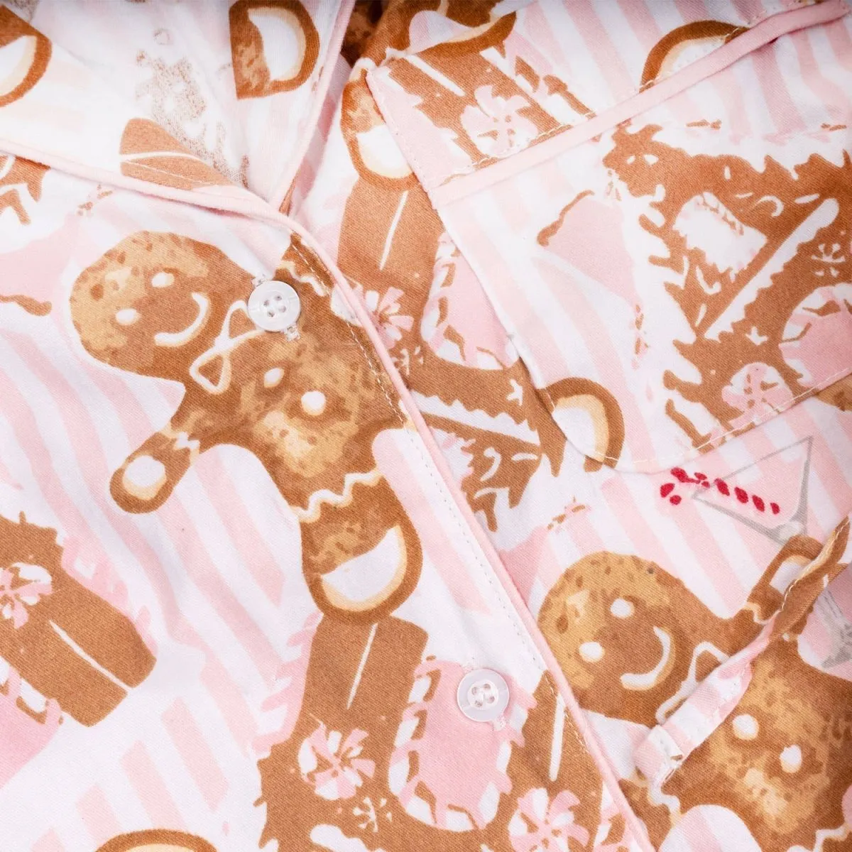 Gingerbread House Flannel PJ Set