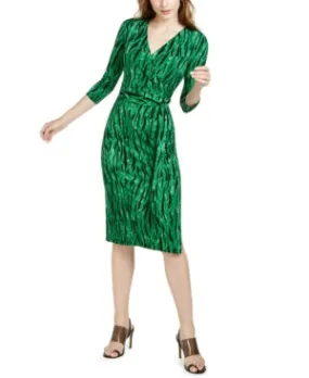 Inc Side-Tie Faux-Wrap Dress, Size Small