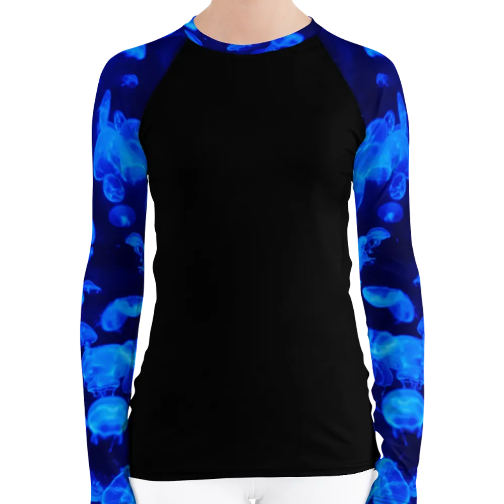 Jellyfish Bloom Women's Rash Guard (Warehouse)