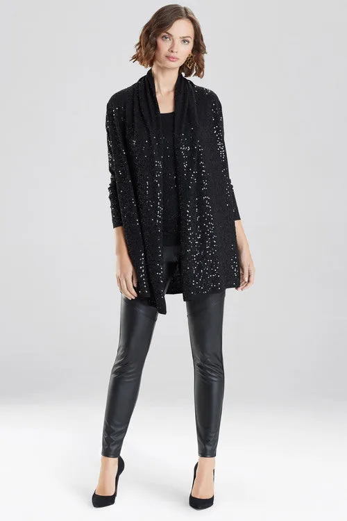 Light Weight Knit Sequin Cardigan Sweater