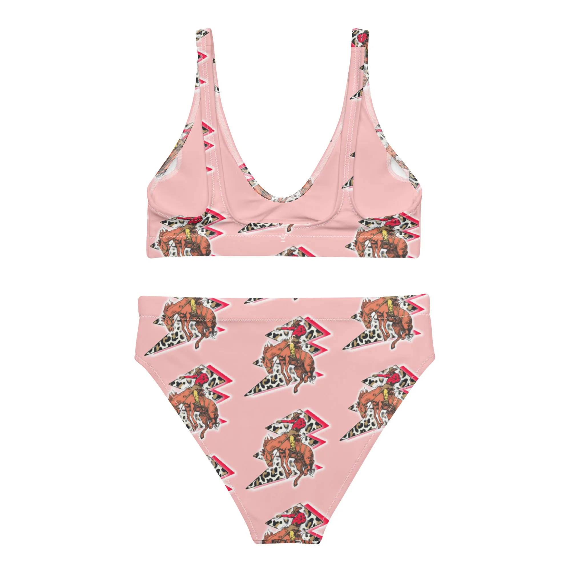 Lighting Cowboy high-waisted bikini