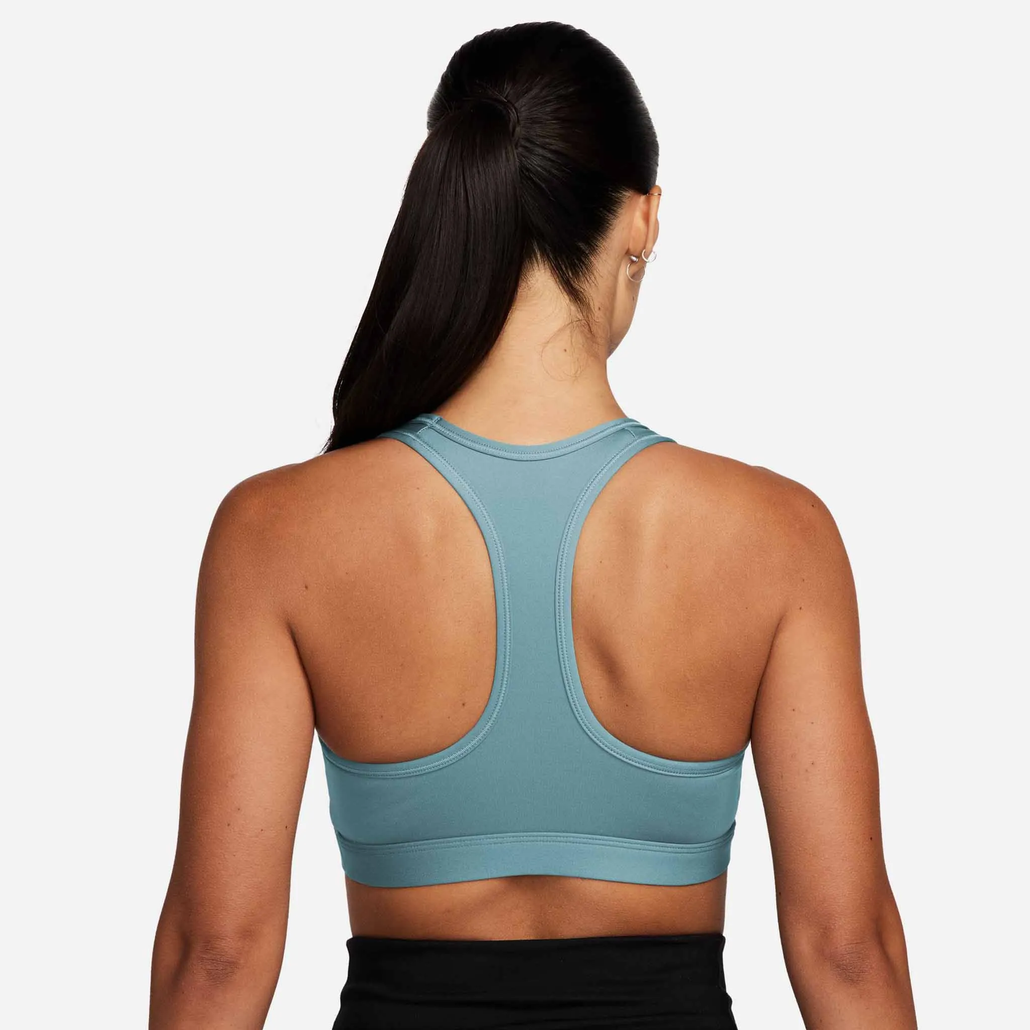 Nike | Women's Swoosh Medium Support Padded Sports Bra - Denim Turq