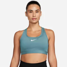 Nike | Women's Swoosh Medium Support Padded Sports Bra - Denim Turq