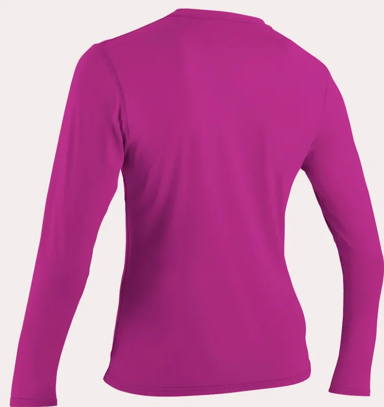 O'neill Women's Basic UPF 50  L/S Sun Shirt Fox Pink