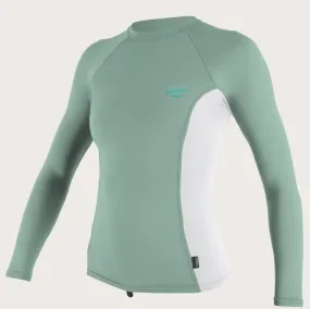 O'neill Women's Premium Skins L/S Rash Guard Mint White