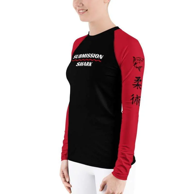 Red SS Premium Standard ~ Women's Rash Guard