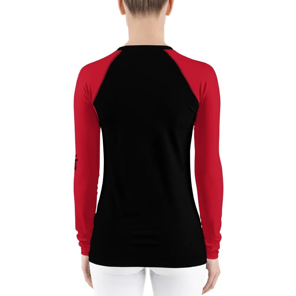 Red SS Premium Standard ~ Women's Rash Guard