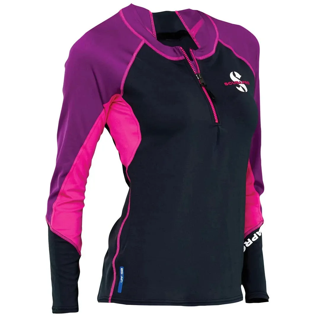 Scubapro Women's C-Flow Long Sleeve Jewel Rash Guard (UPF 50)