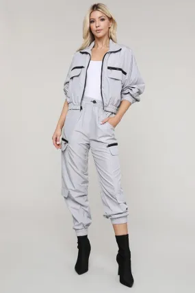 Set - Zip-Up Windbreaker Jacket with Active Jogger Pant