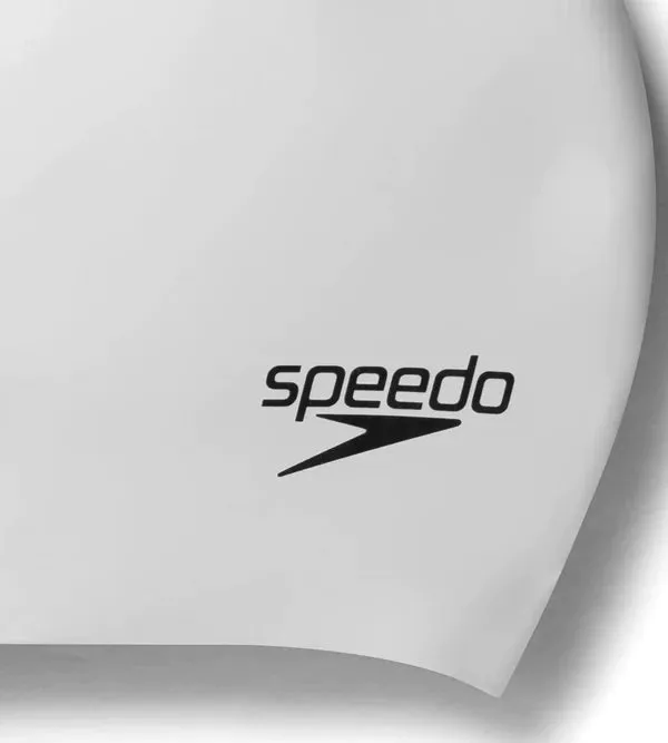 Speedo Women's Long Hair Swim Caps (Silver)