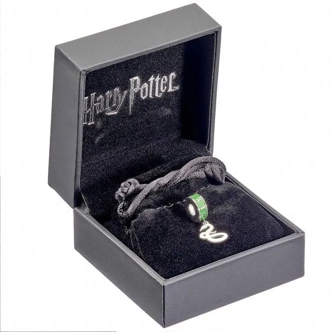 Sterling Silver Slytherin House Slider Charm