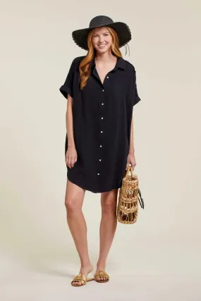 Tribal | Crinkle Collared Shirt Dress | Women's