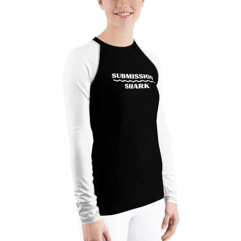 White SS Premium Standard ~ Women's Rash Guard