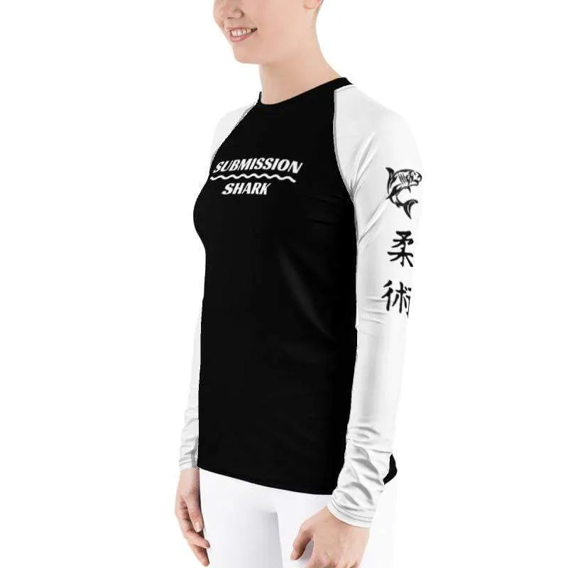 White SS Premium Standard ~ Women's Rash Guard