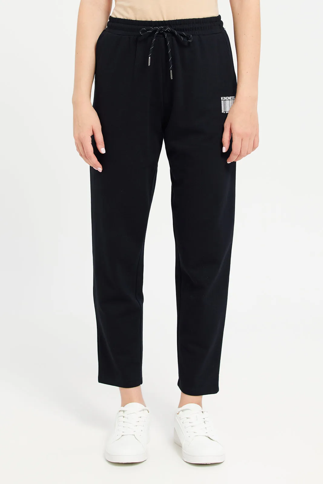 Women Black Active Jogger Pants