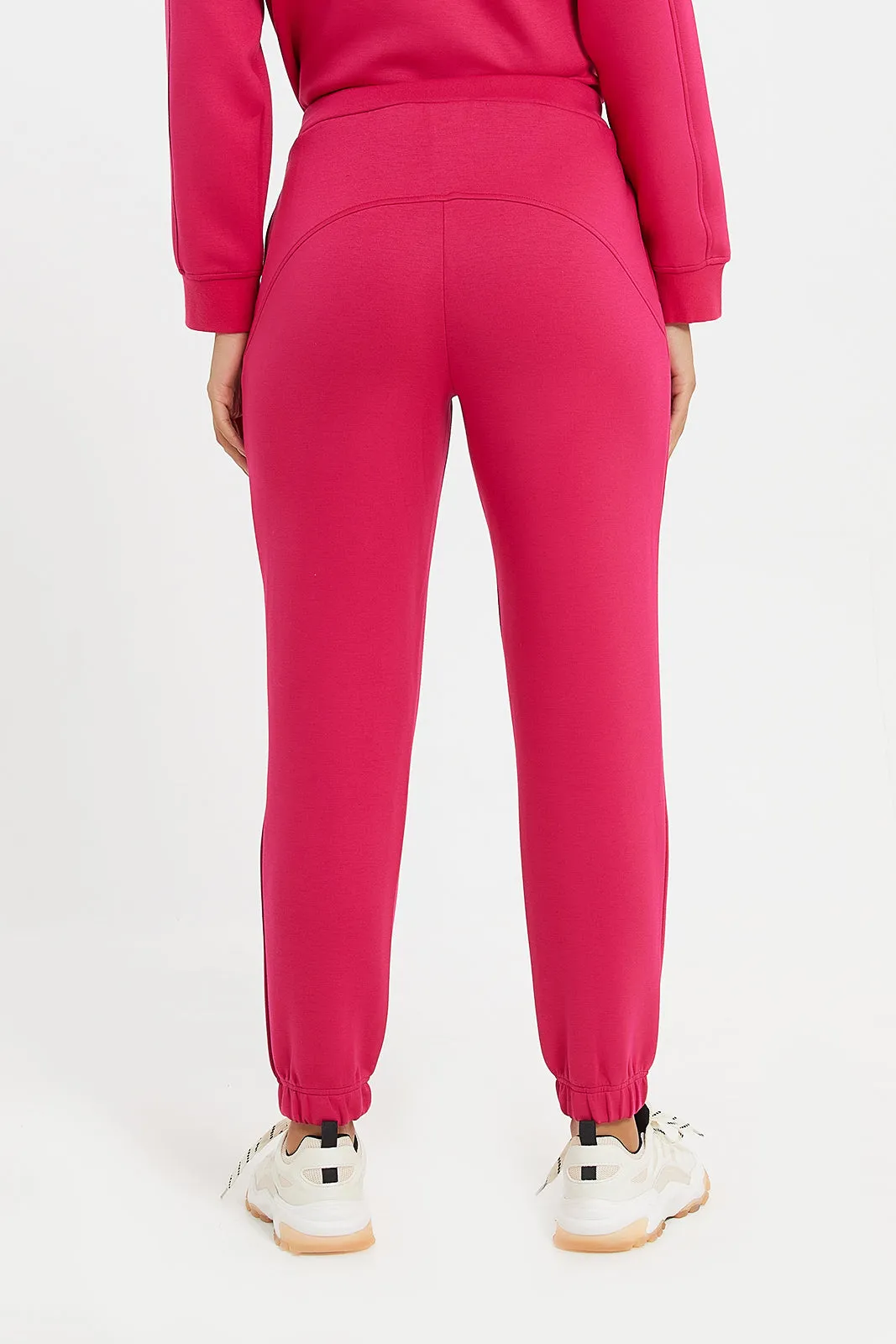 Women Fuchsia Jogger Pants