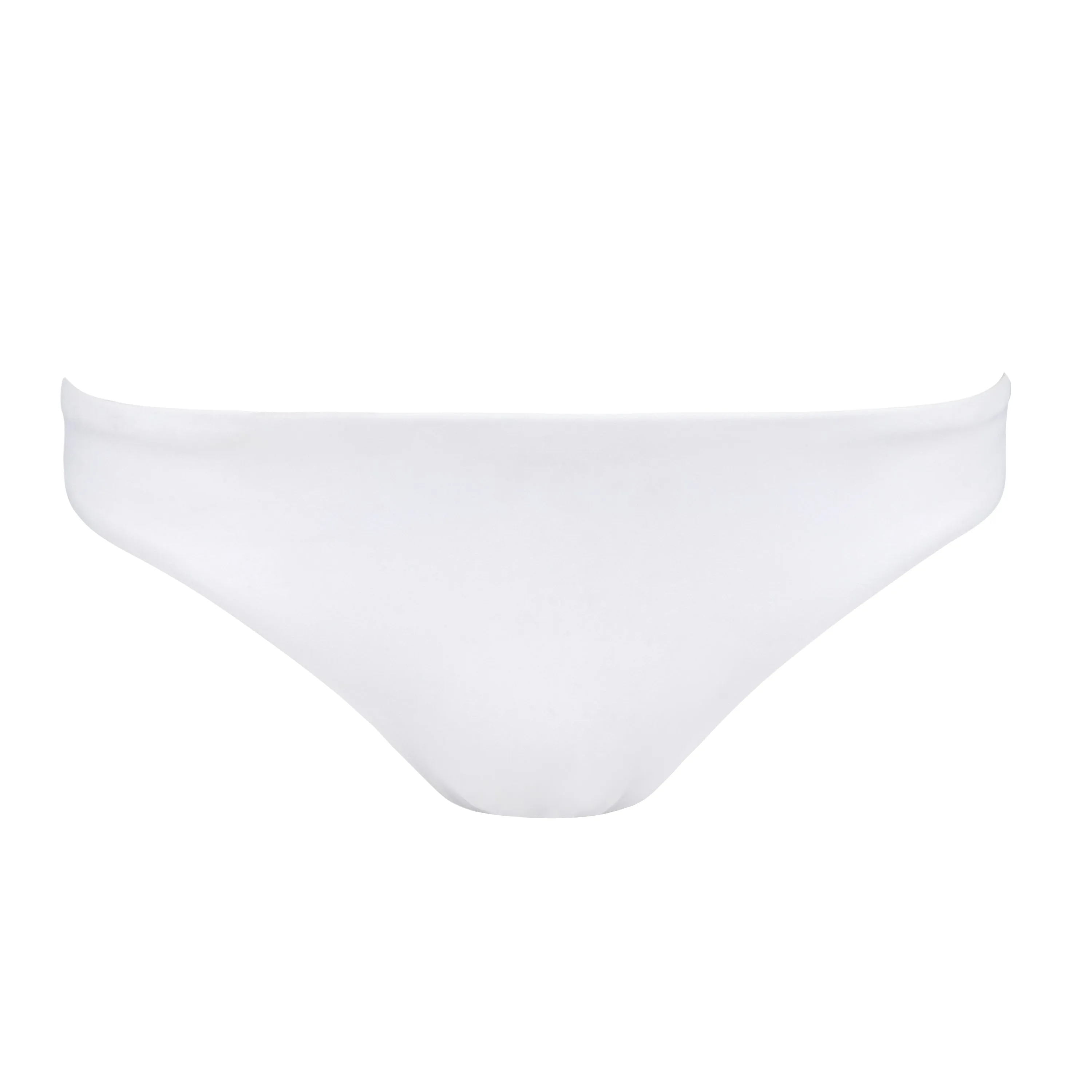 women's white low-waisted bikini bottom