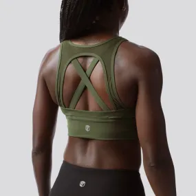 X-Factor Sports Bra (Tactical Green)