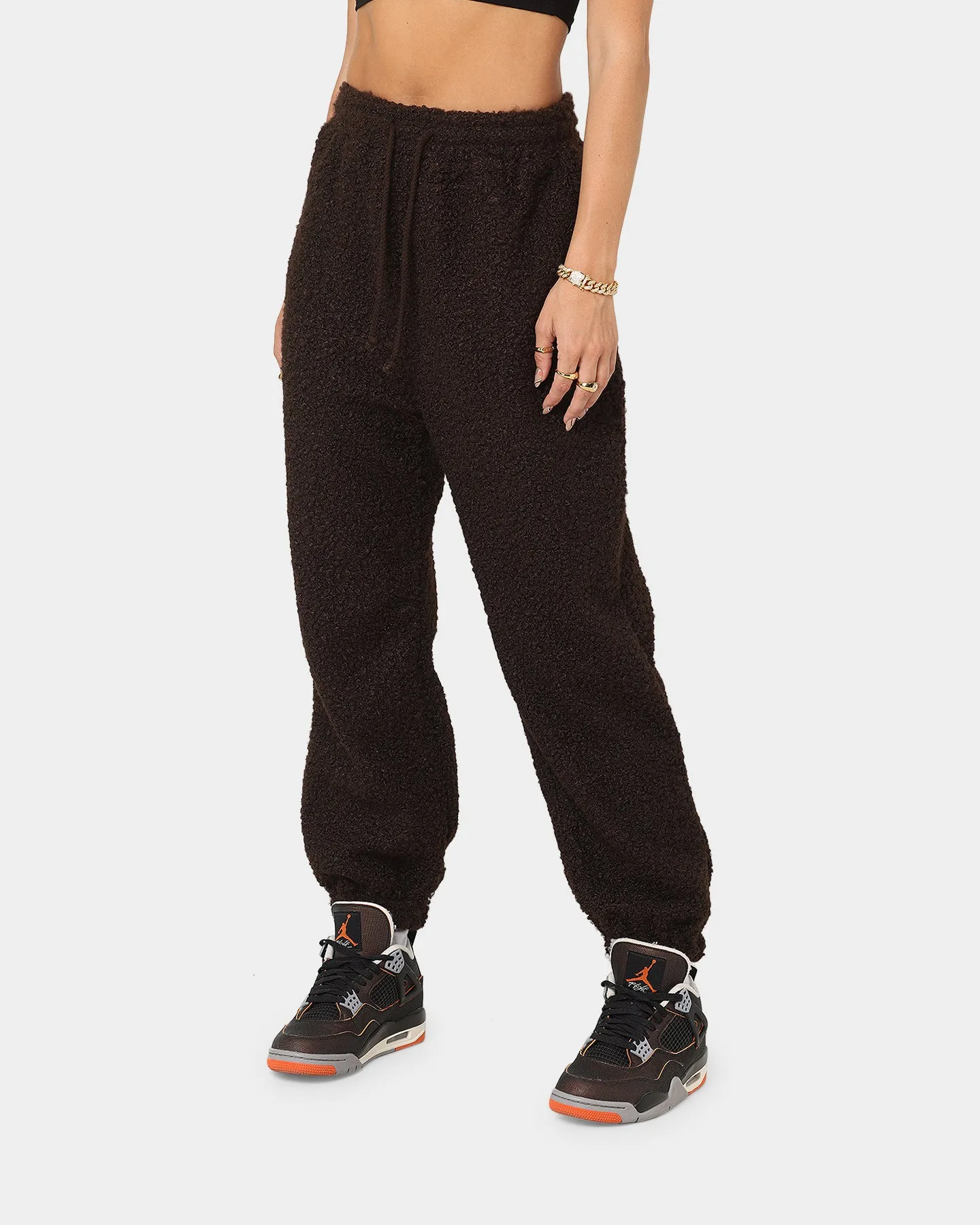 XXIII Women's Saskia Sherpa Track Pants Chocolate